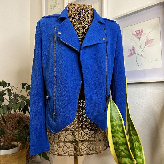 Chaqueta azul eléctrico
